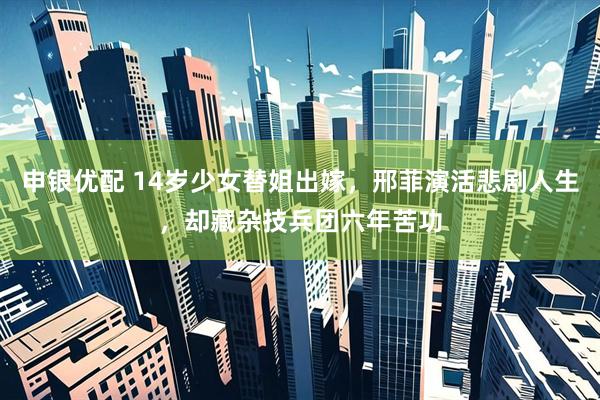 申银优配 14岁少女替姐出嫁，邢菲演活悲剧人生，却藏杂技兵团六年苦功