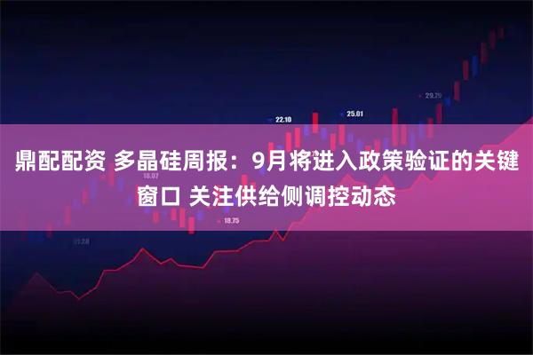 鼎配配资 多晶硅周报：9月将进入政策验证的关键窗口 关注供给侧调控动态