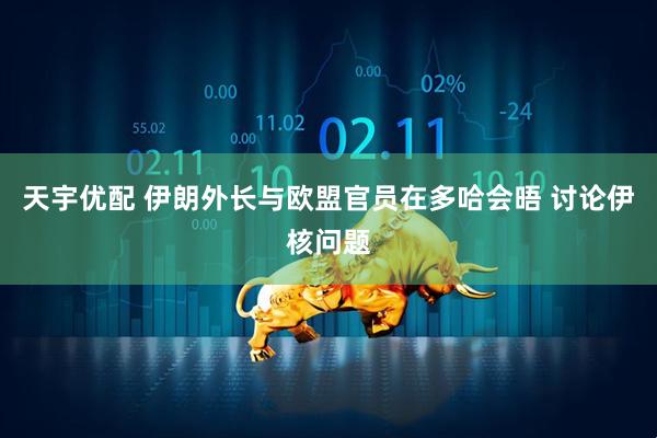 天宇优配 伊朗外长与欧盟官员在多哈会晤 讨论伊核问题