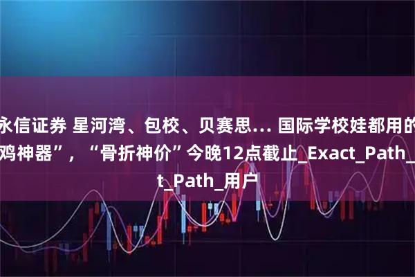 永信证券 星河湾、包校、贝赛思… 国际学校娃都用的“自鸡神器”，“骨折神价”今晚12点截止_Exact_Path_用户
